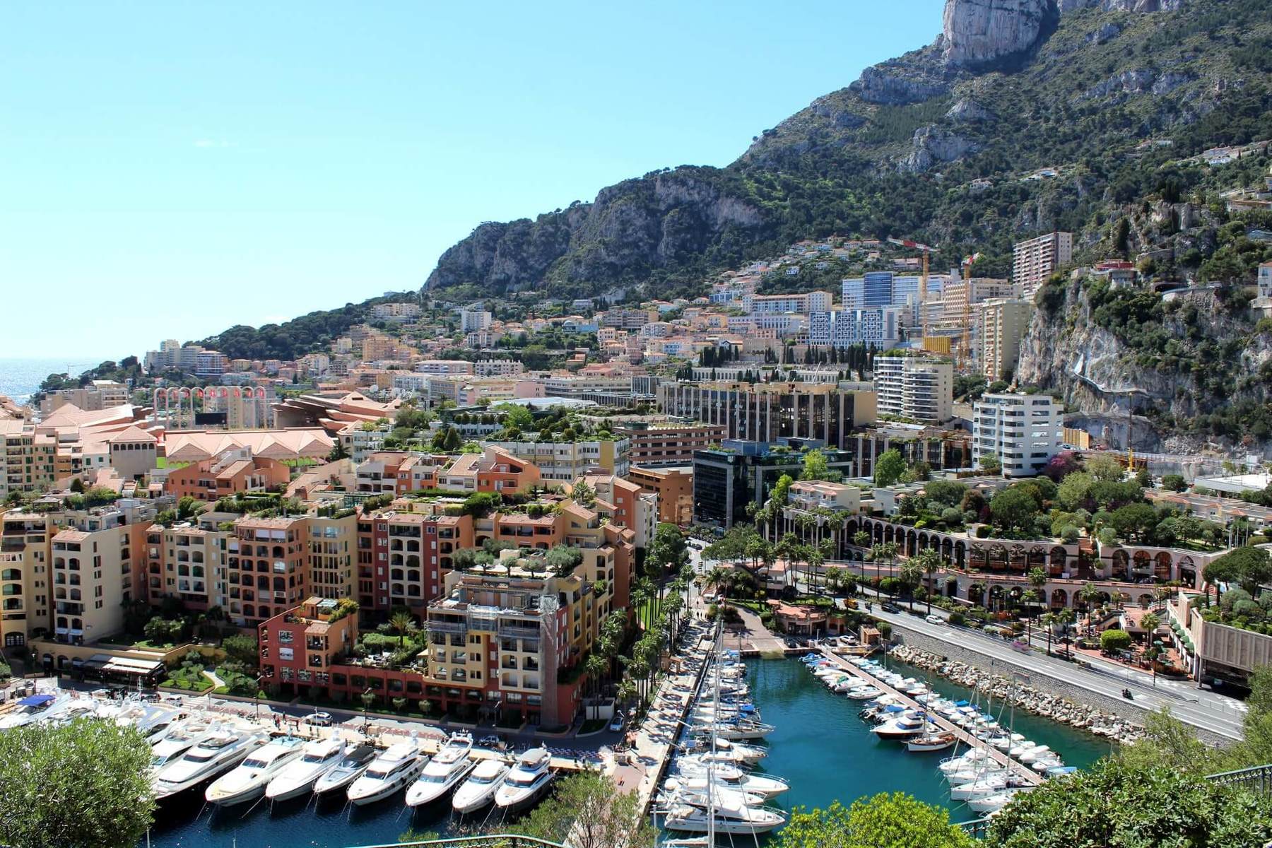 Monaco vue du palais princier