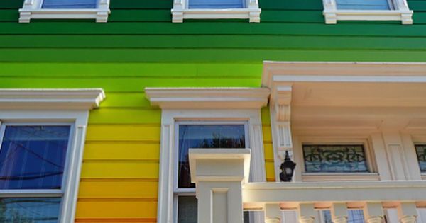 Rainbow house insolite à San Francisco_Californie
