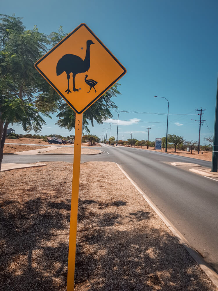 Panneaux d'Australie les emus