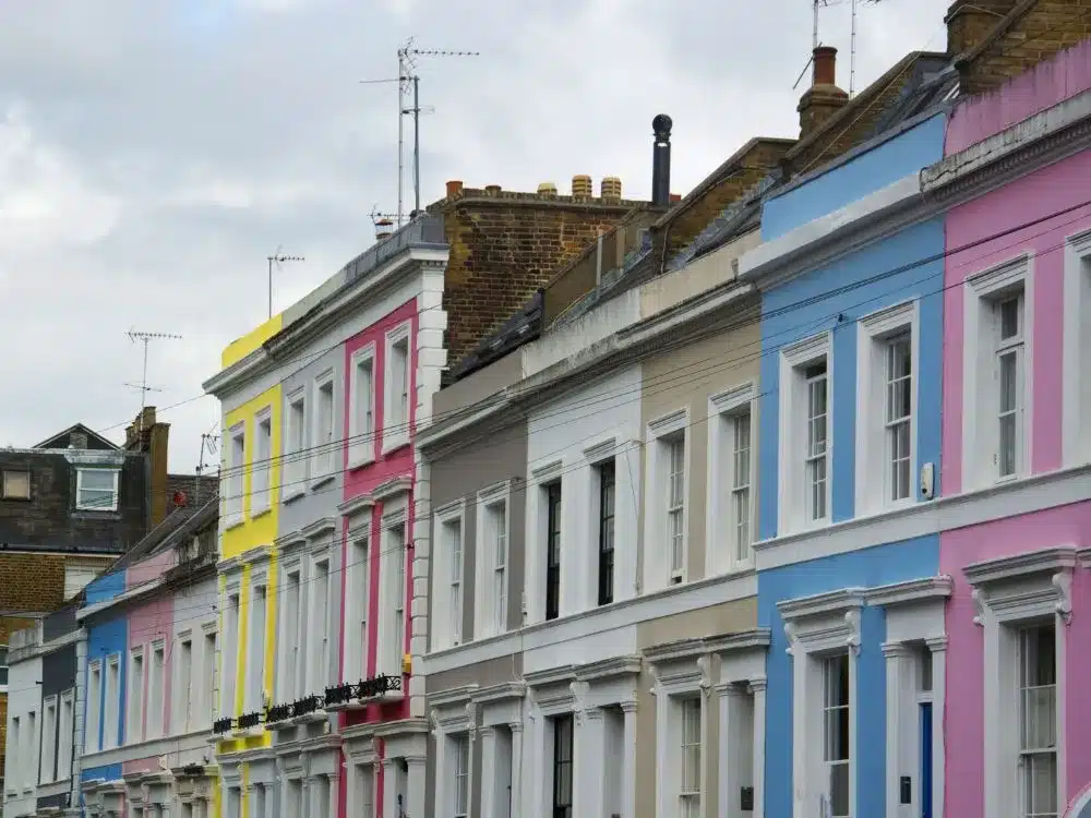 Rues colorées de Londres - Denbigh terrace - Nottinh Hill - du soleil dans les poches blog voyages