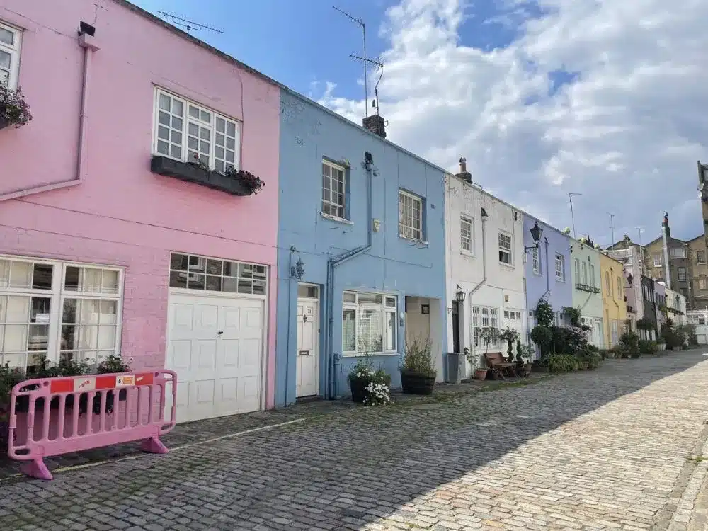 Rues colorées de Londres - conduit mews